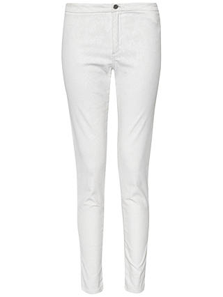 French Connection Cobra Foil Trousers, Winter White