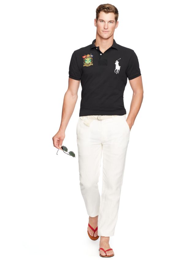 White Navy Big Pony 'Summer Classic' Polo By Polo Ralph, 50% OFF