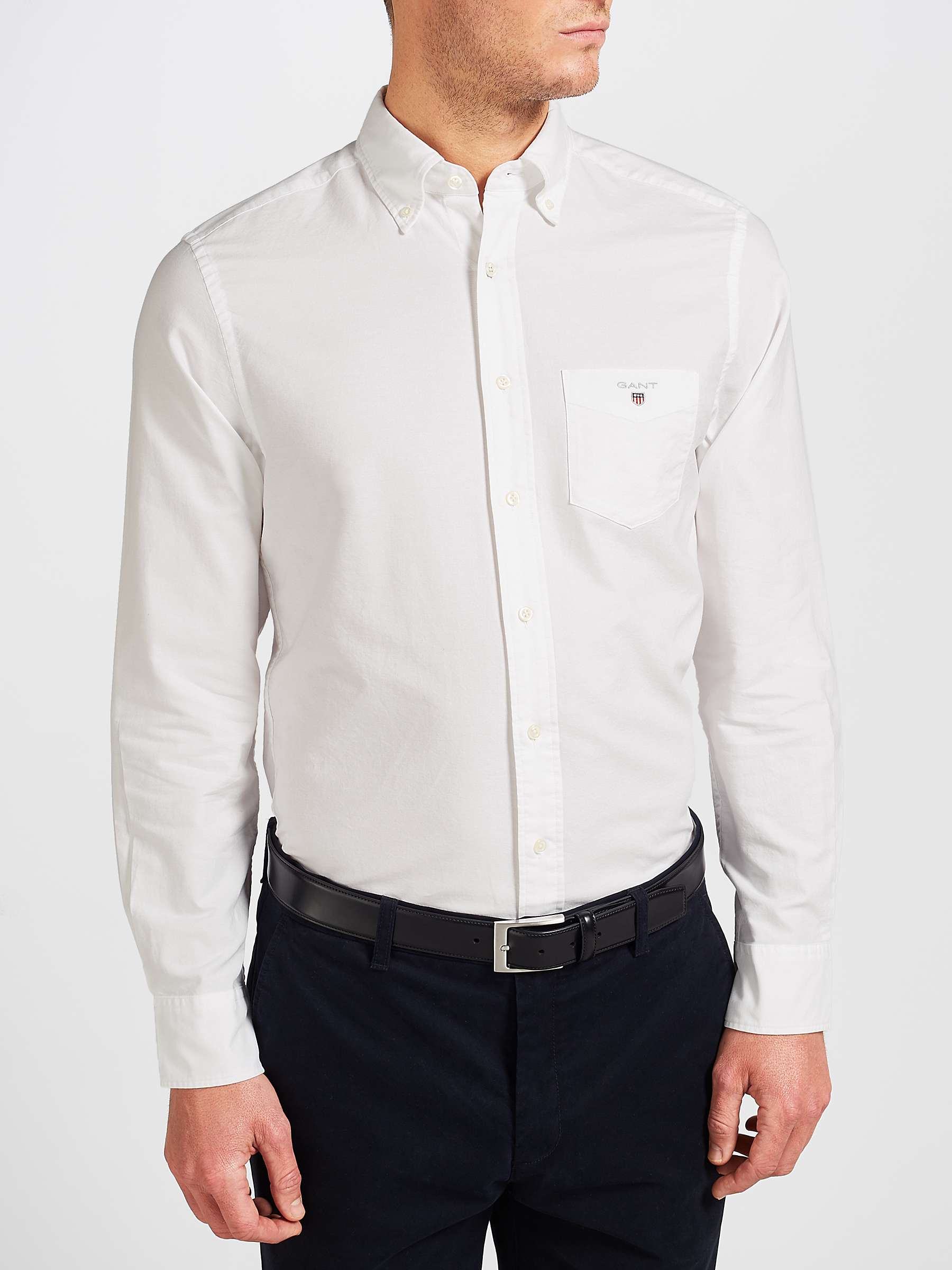 Buy GANT Regular Fit Plain Oxford Shirt Online at johnlewis.com
