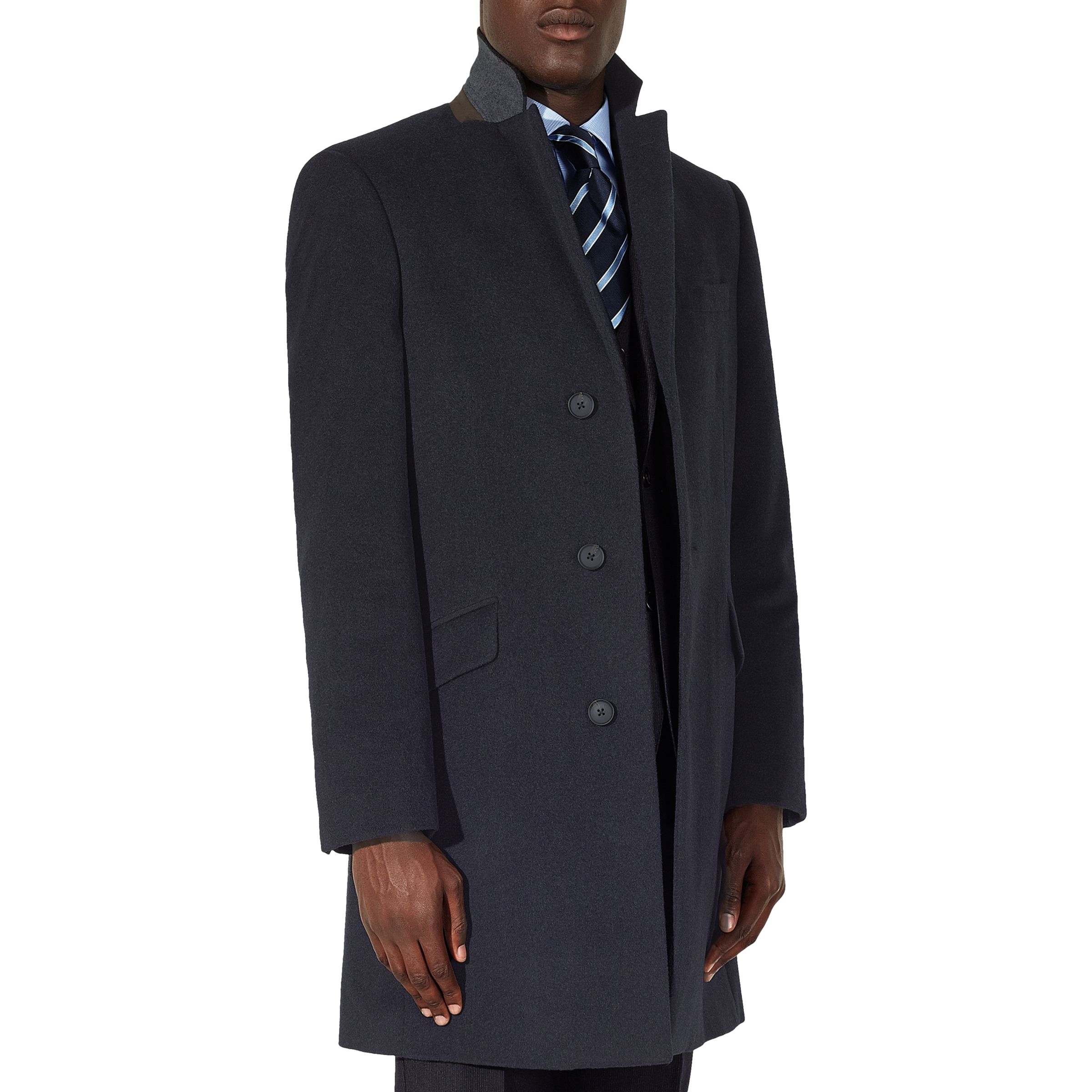 John Lewis Wool Blend Epsom Overcoat at John Lewis & Partners