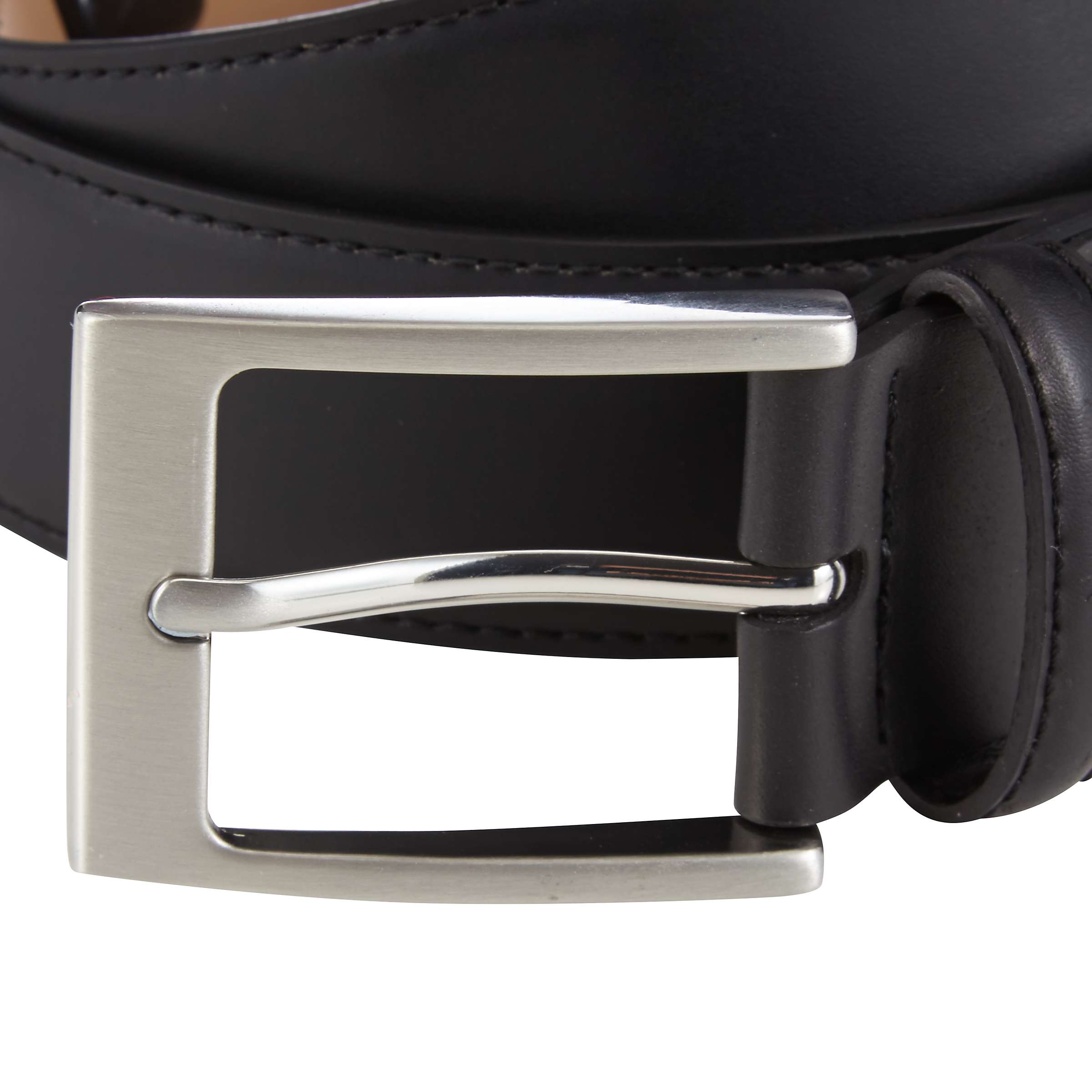 Buy John Lewis Classic Leather Belt, Black Online at johnlewis.com