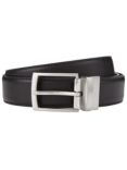 John Lewis & Partners Reversible Leather Belt, Black/Brown