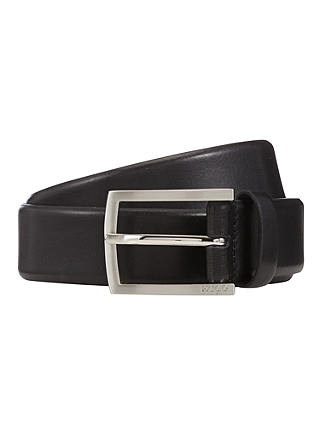 HUGO Barney Leather Belt, Black