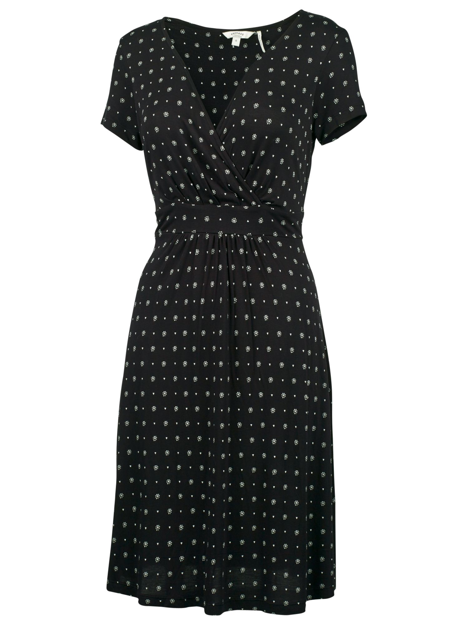 Fat Face Camille Triangle Geo Dress, Phantom at John Lewis & Partners