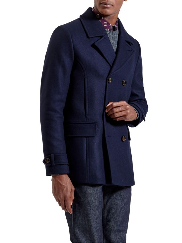 Ted baker zachary wool on sale peacoat