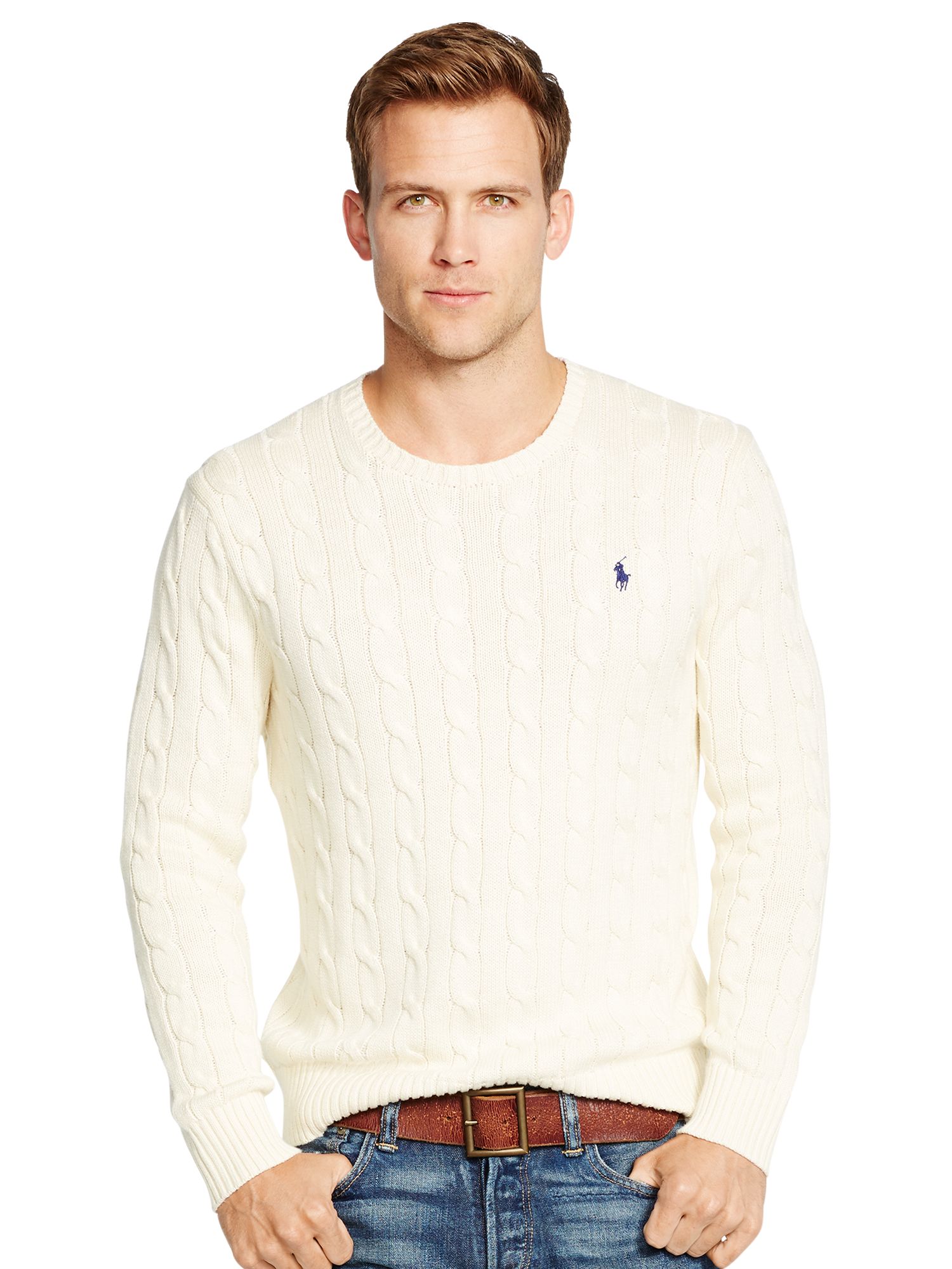 cream ralph lauren sweater