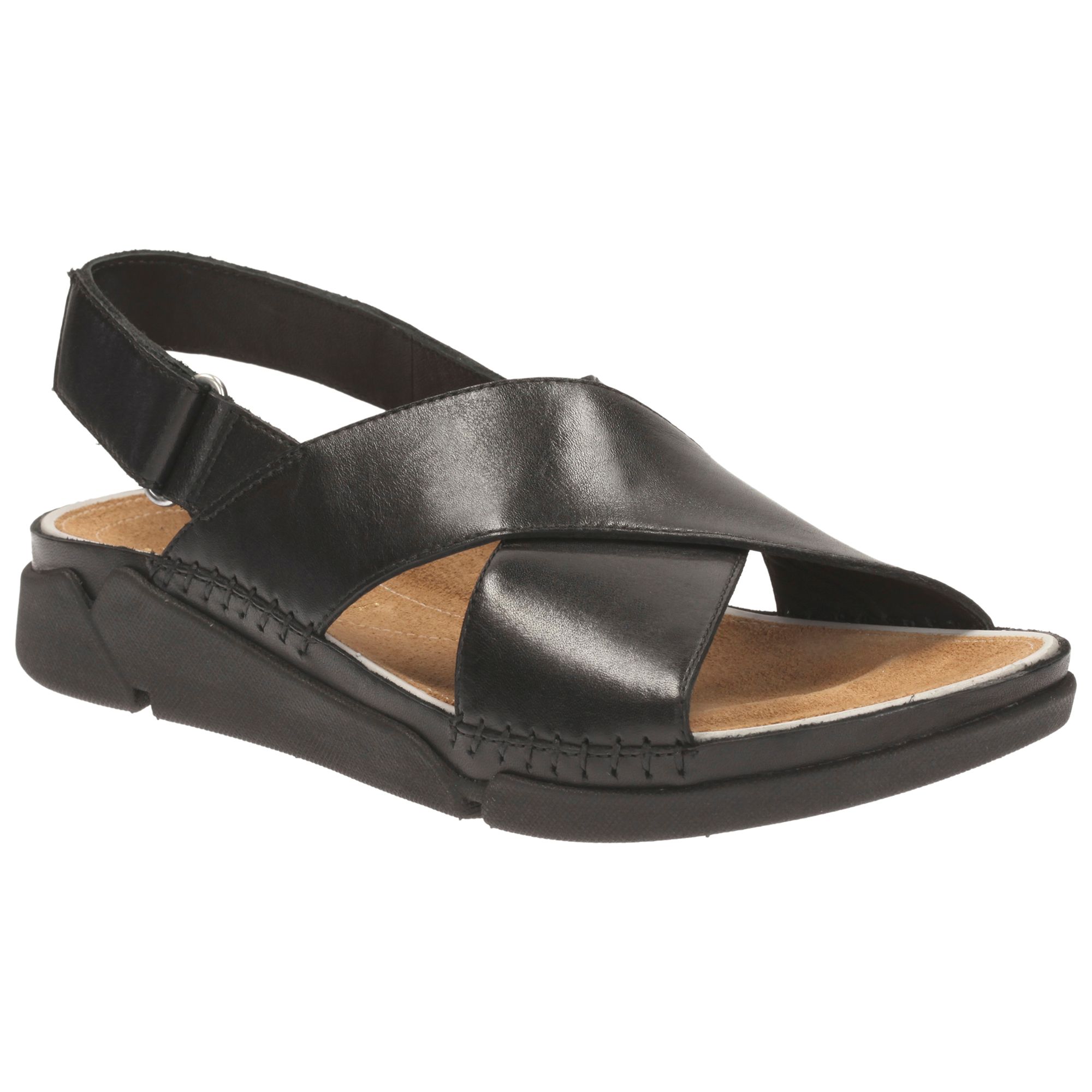 Clarks Tri Alexia Leather Sandals at John Lewis & Partners
