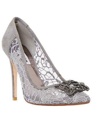 Dune Breanna Jewelled Brooch Court Shoes