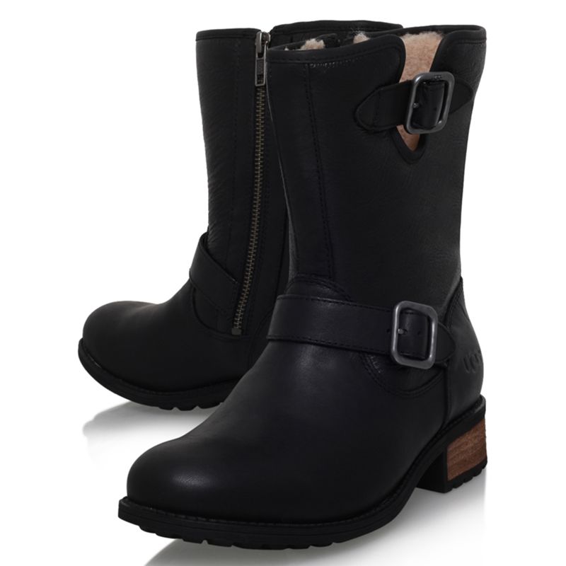 ugg chaney black leather