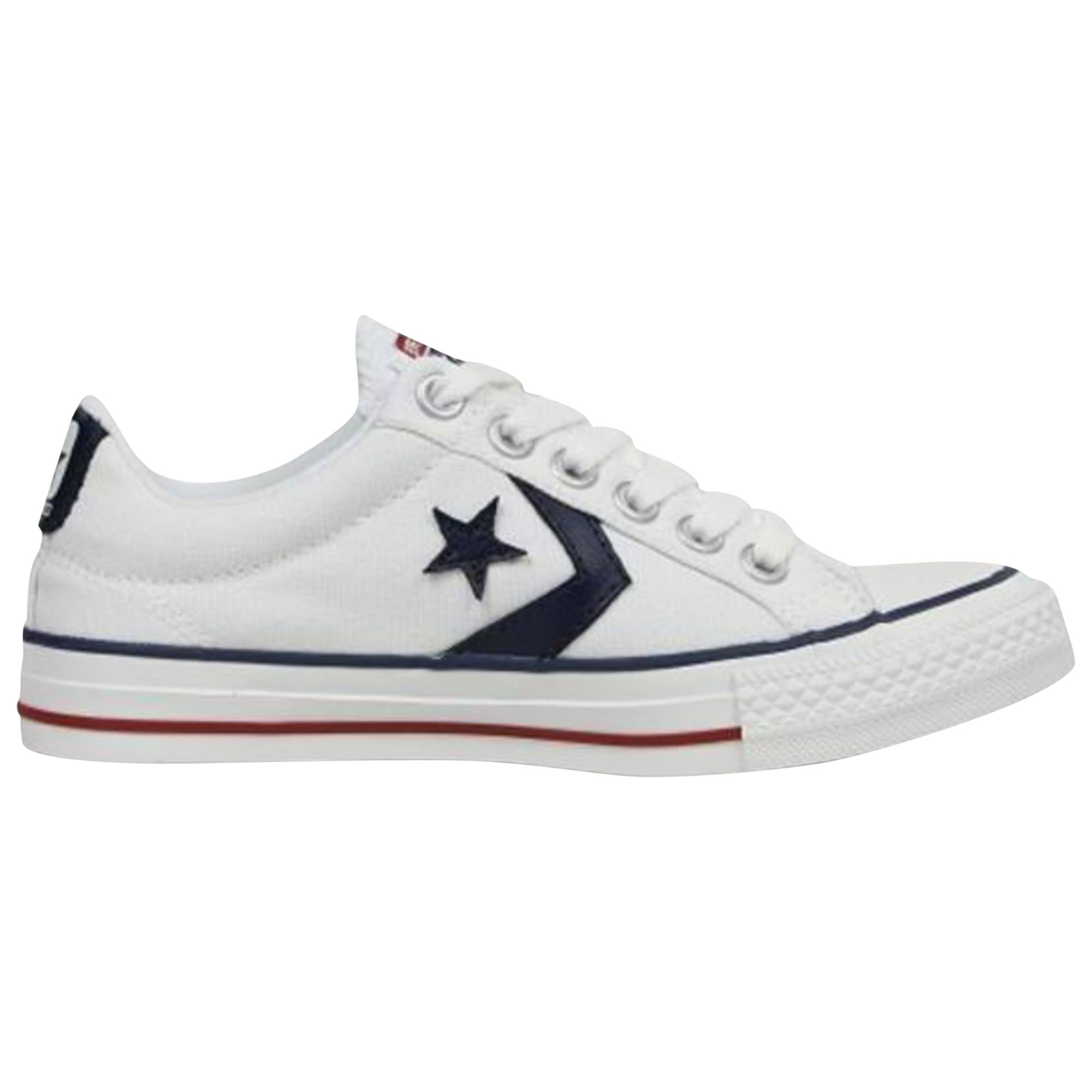 Converse Star Player Low Top Canvas Trainers, White at John Lewis \u0026 Partners