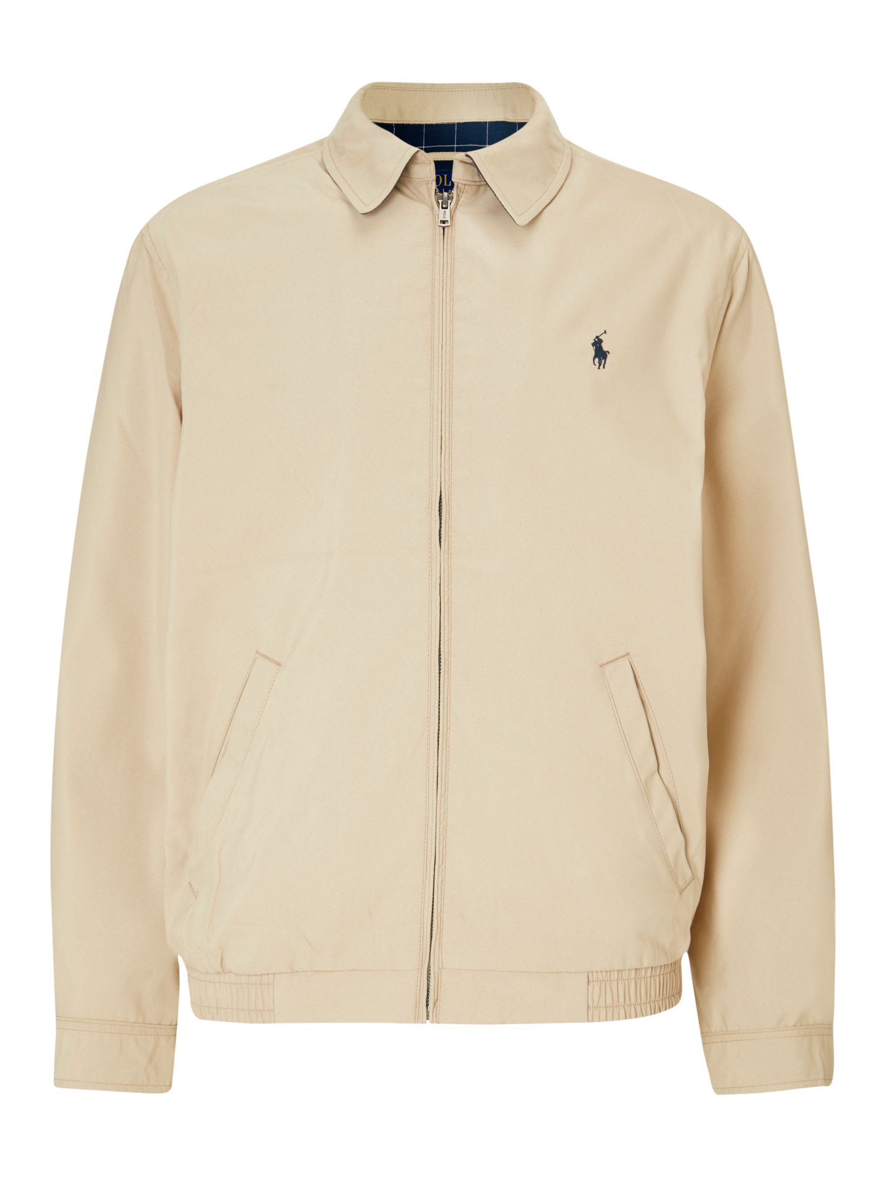 Polo Ralph Lauren Bi-Swing Water-Repellent Windbreaker Jacket, Khaki  Uniform at John Lewis & Partners