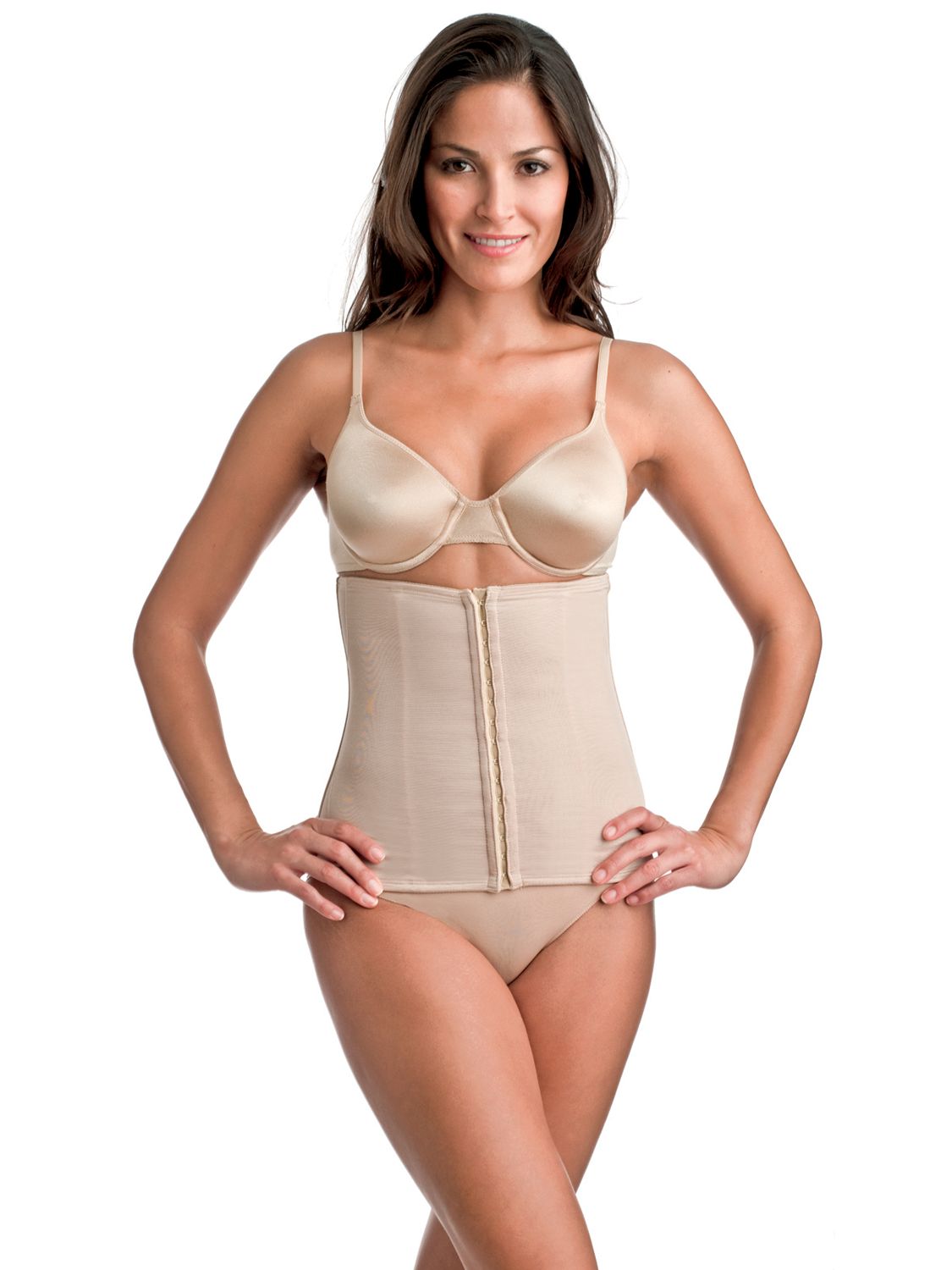 SlimShaper by Miracle Brands Tailored Step-in Waist Cincher in Nude