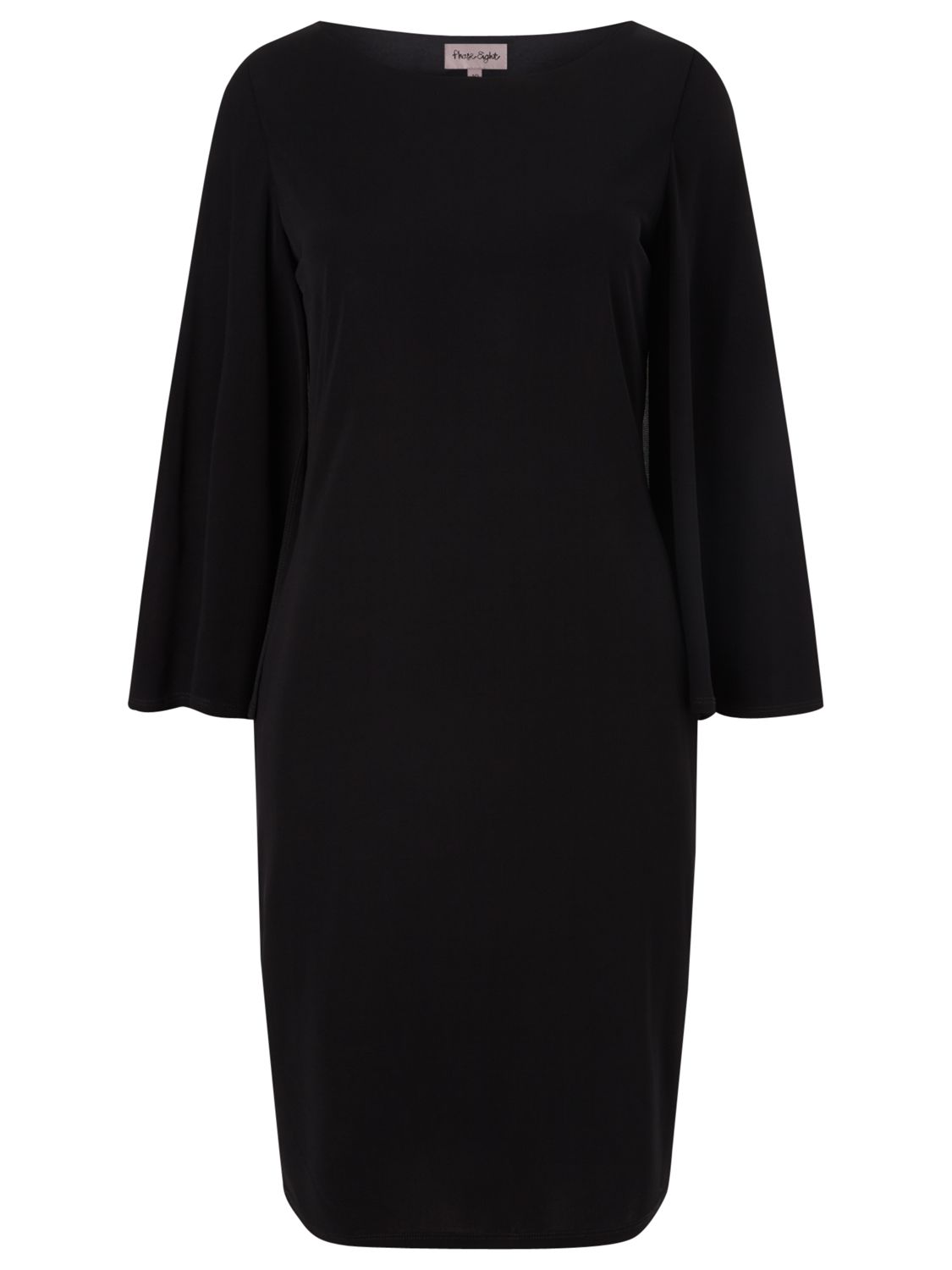 Phase Eight Christabel Cape Dress, Black at John Lewis & Partners