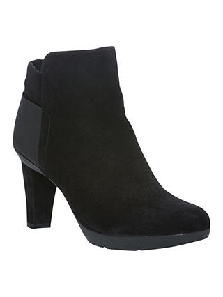 Geox Women's Inspiration A Ankle Boots, Black Suede