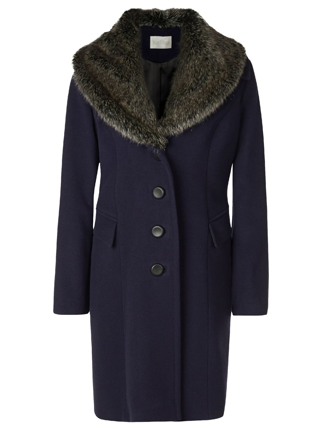 navy fur collar