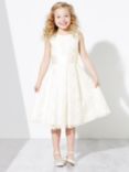 John Lewis Heirloom Collection Kids' Charlotte Lace Bridesmaid Dress, Ivory