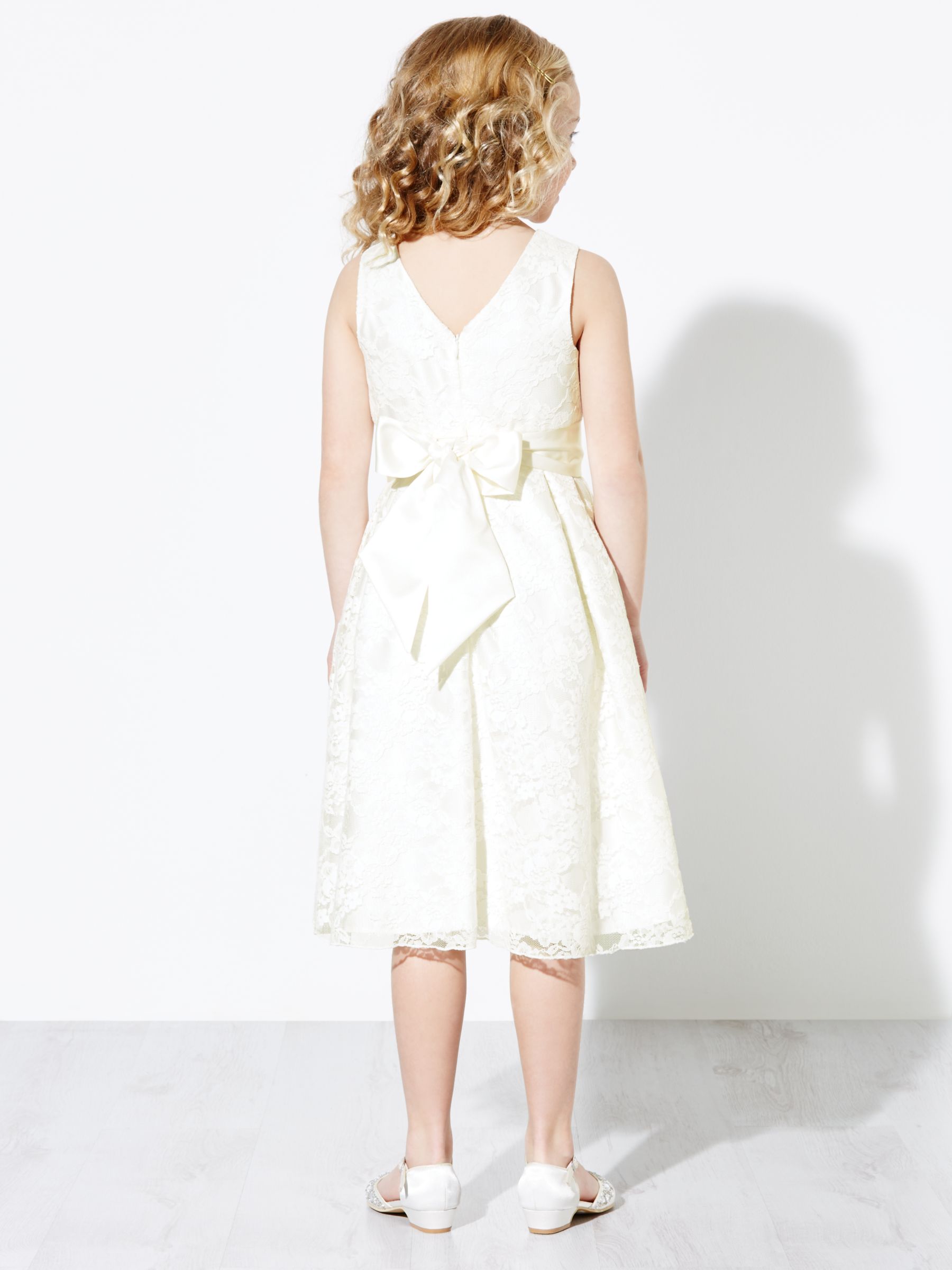 Buy John Lewis Heirloom Collection Kids' Charlotte Lace Bridesmaid Dress, Ivory Online at johnlewis.com