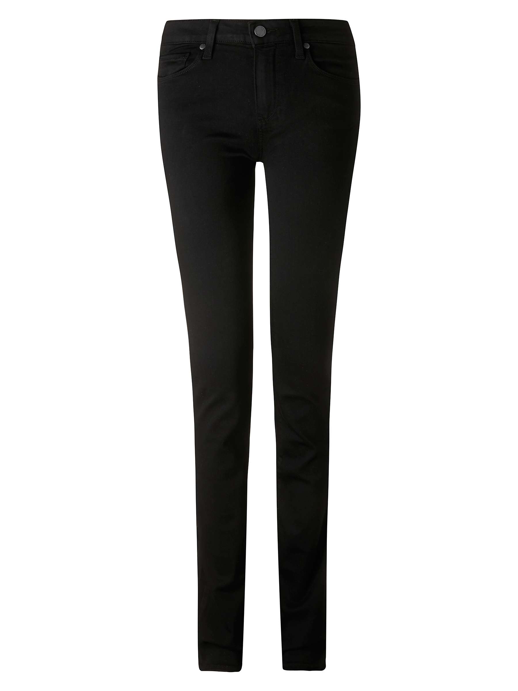 Buy PAIGE Hoxton Straight Leg Jeans, Black Shadow Online at johnlewis.com