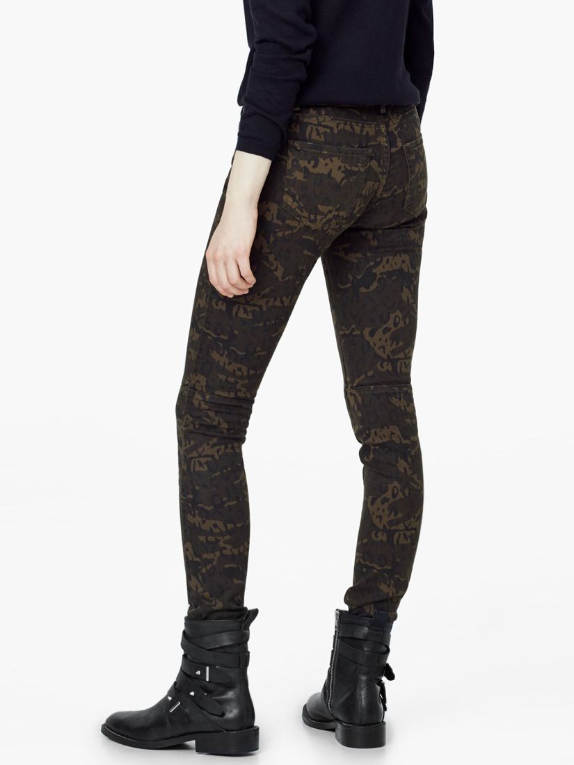 printed skinny trousers