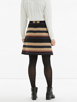 Oasis Stripe Hattie Mini Skirt, Multi at John Lewis & Partners