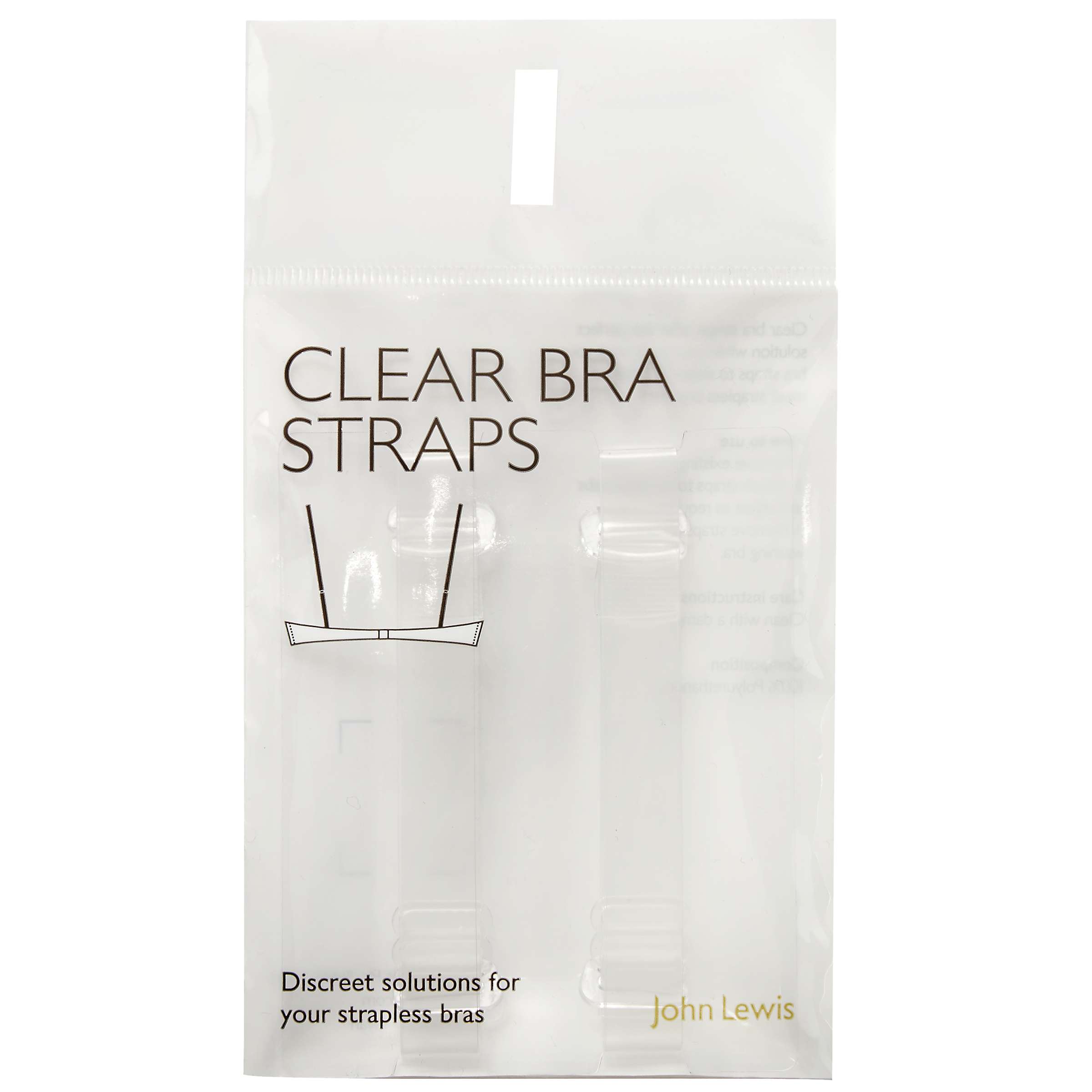 Buy John Lewis Transparent Bra Straps, Clear Online at johnlewis.com