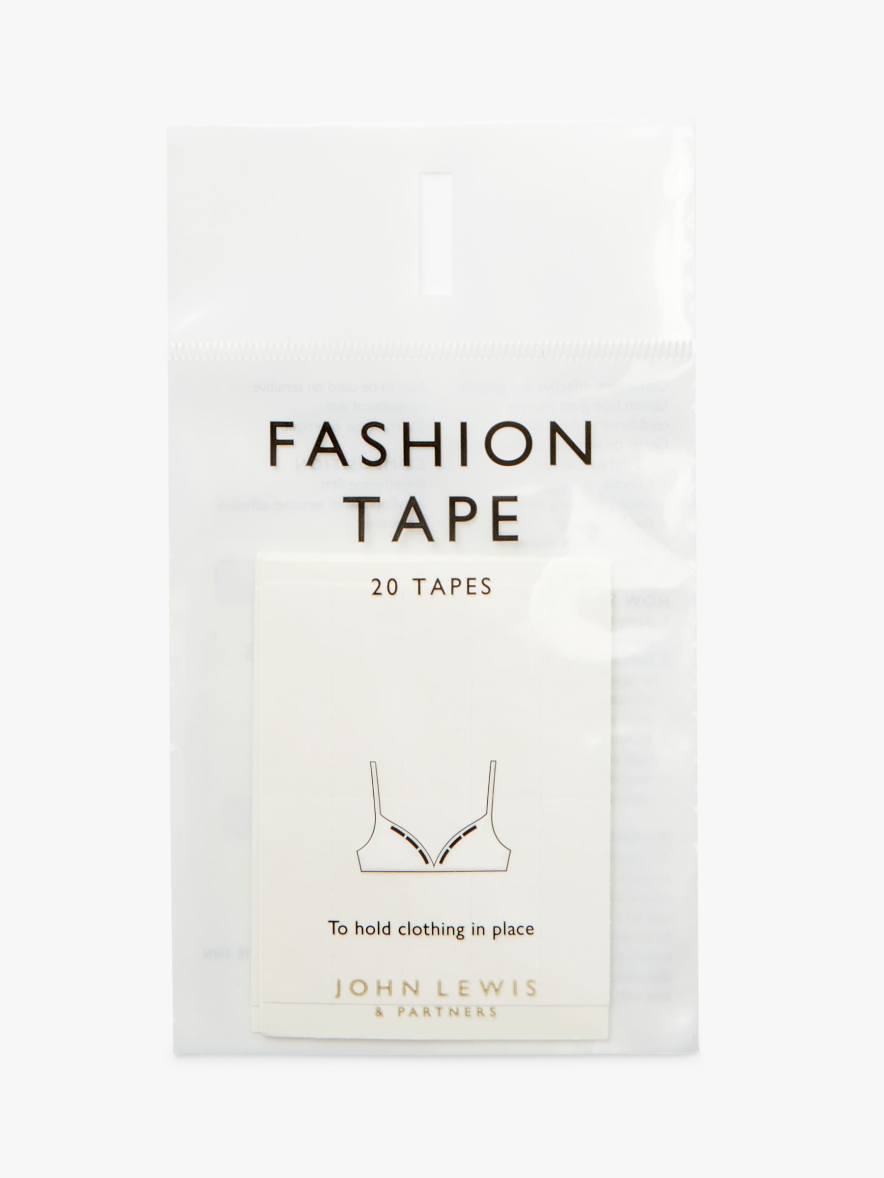 John Lewis Transparent Fashion Tape, Clear at John Lewis & Partners