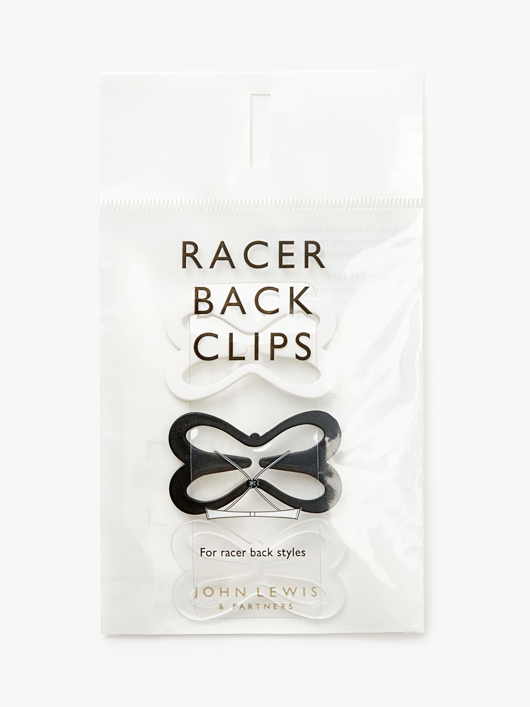Razor Clips Bra Strap Clips Made in the USA 3 Pack (Black, White