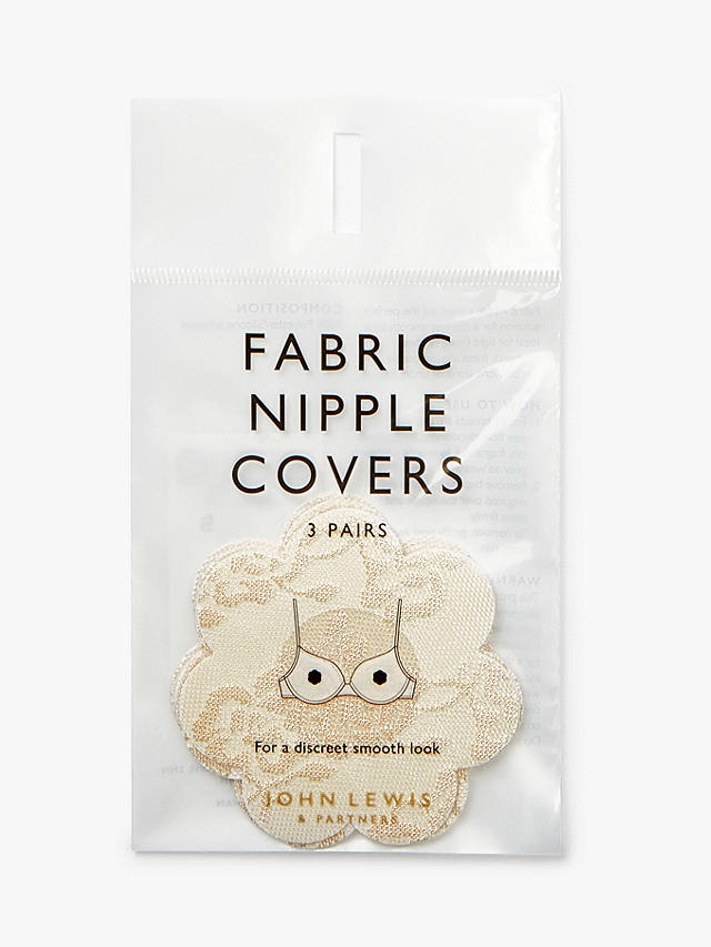 John Lewis 3 Pack Fabric Nipple Covers