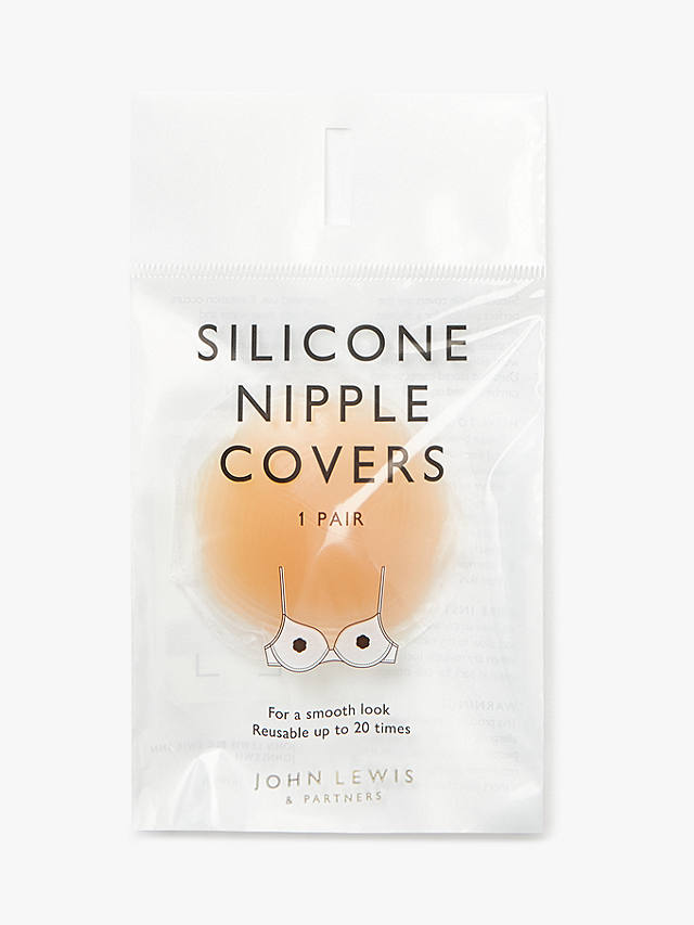 John Lewis Silicone Nipple Covers, 1 Pair, Almond