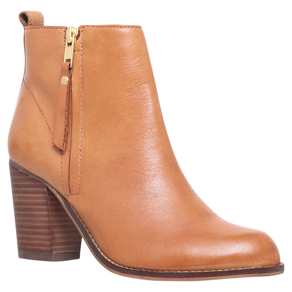 tan heeled ankle boots