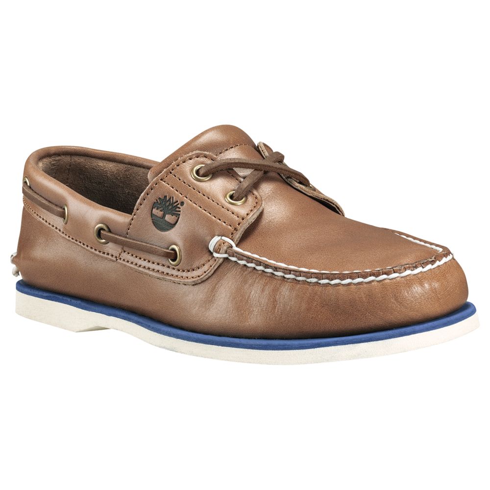 lacing timberland boat shoes