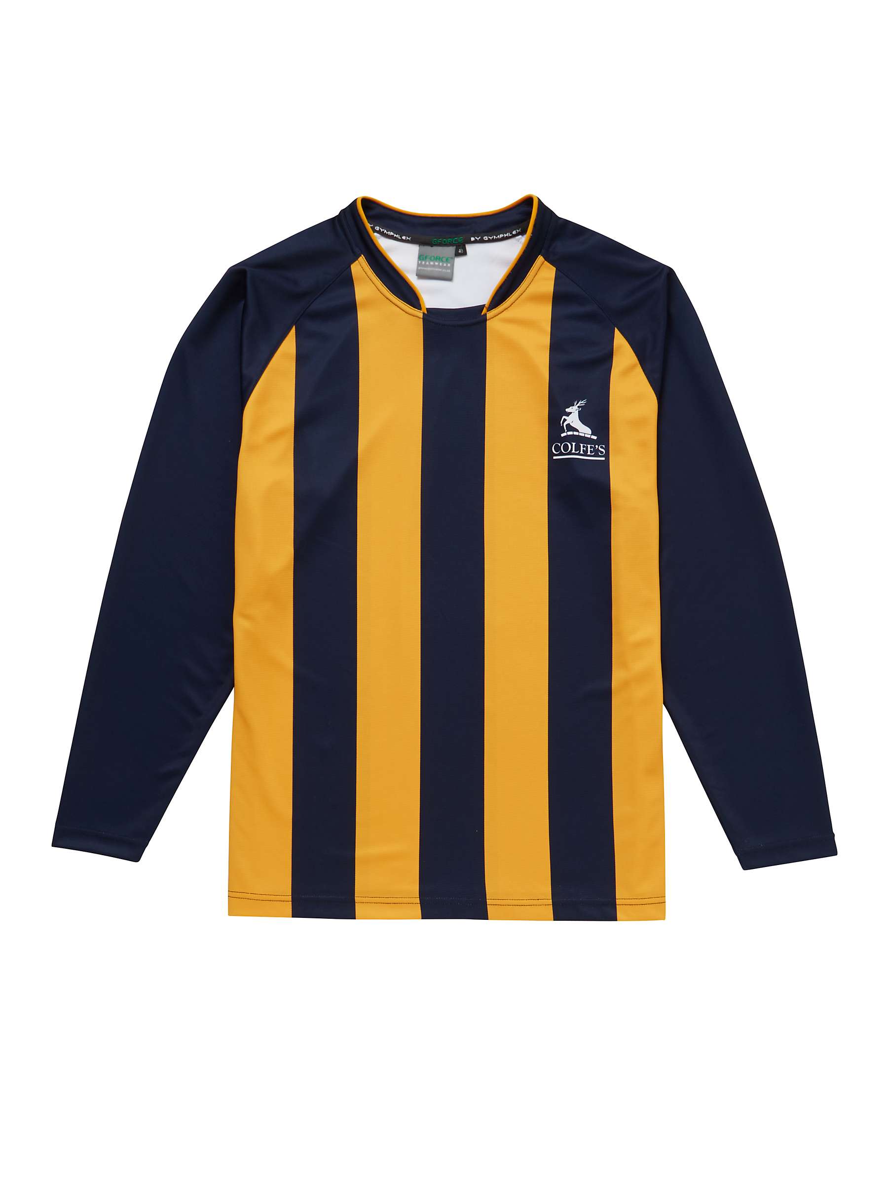 Buy Colfe's School Boys' Football Shirt, Navy/Amber Online at johnlewis.com
