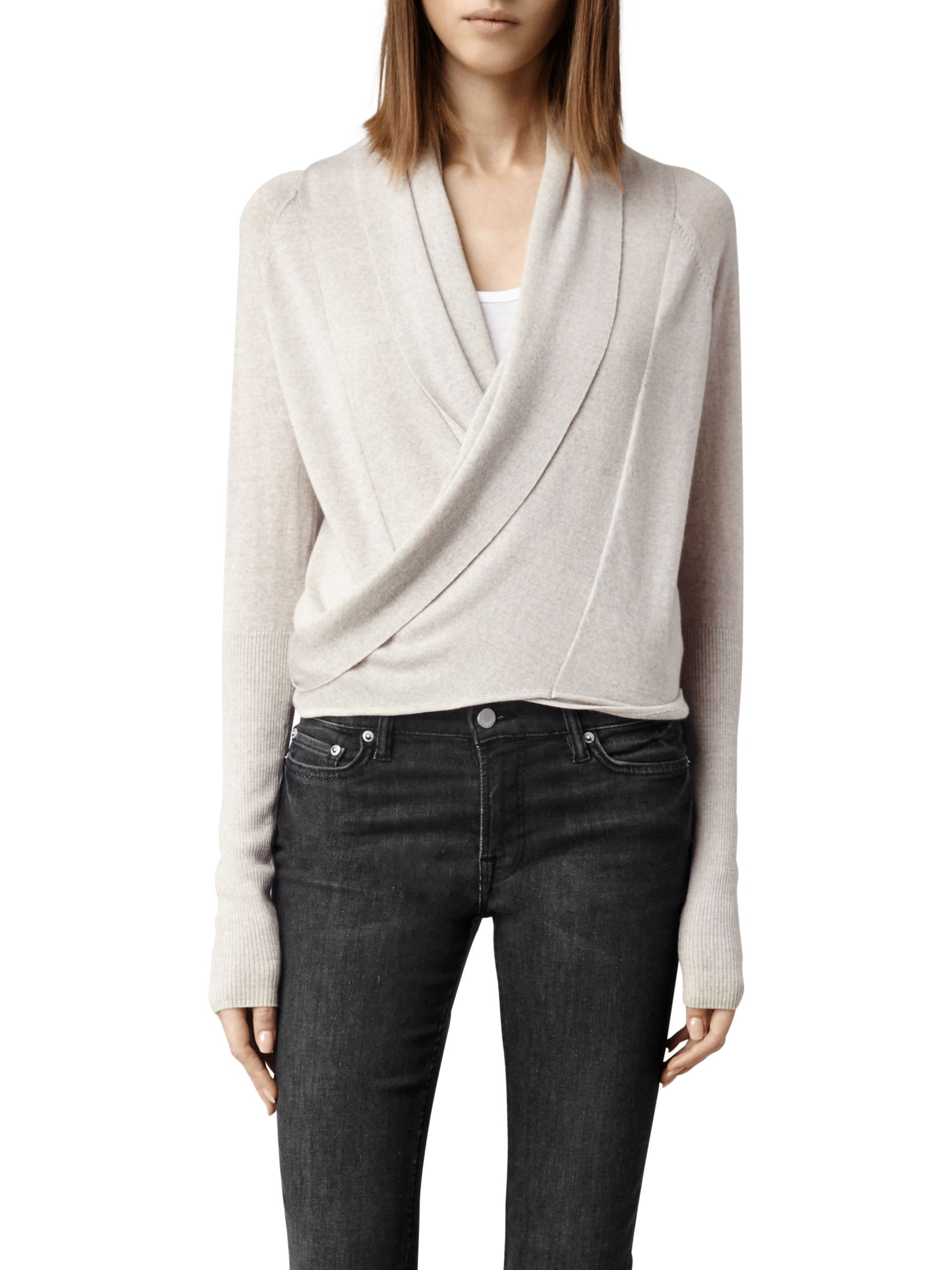 AllSaints Wasson Pirate Cardigan, Oyster