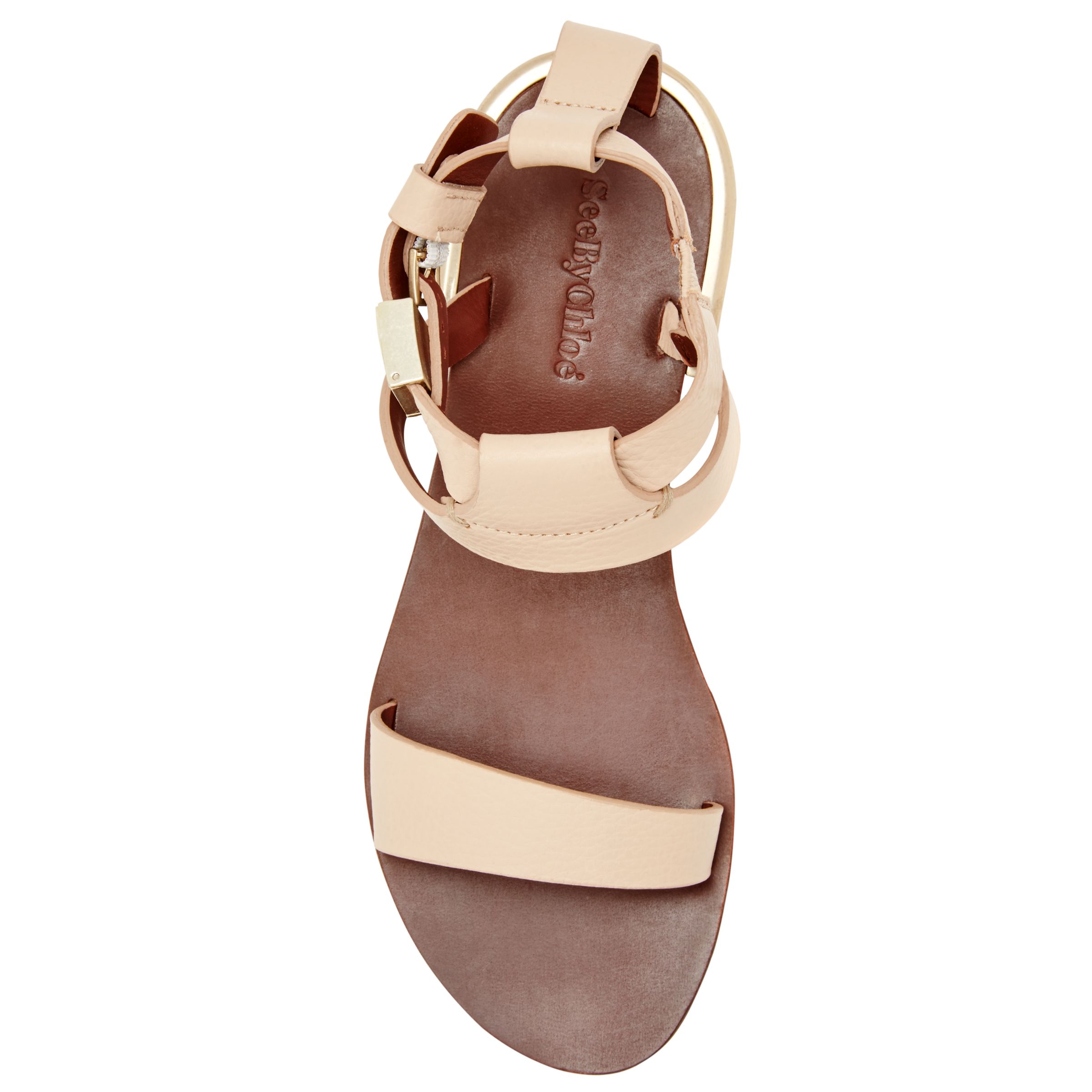 See by Chloé Flat Ankle Strap Sandals