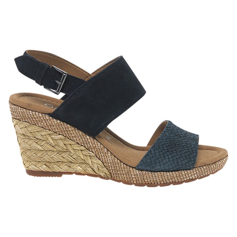 Gabor Anna Wide Fitting Mid Height Wedge Sandals