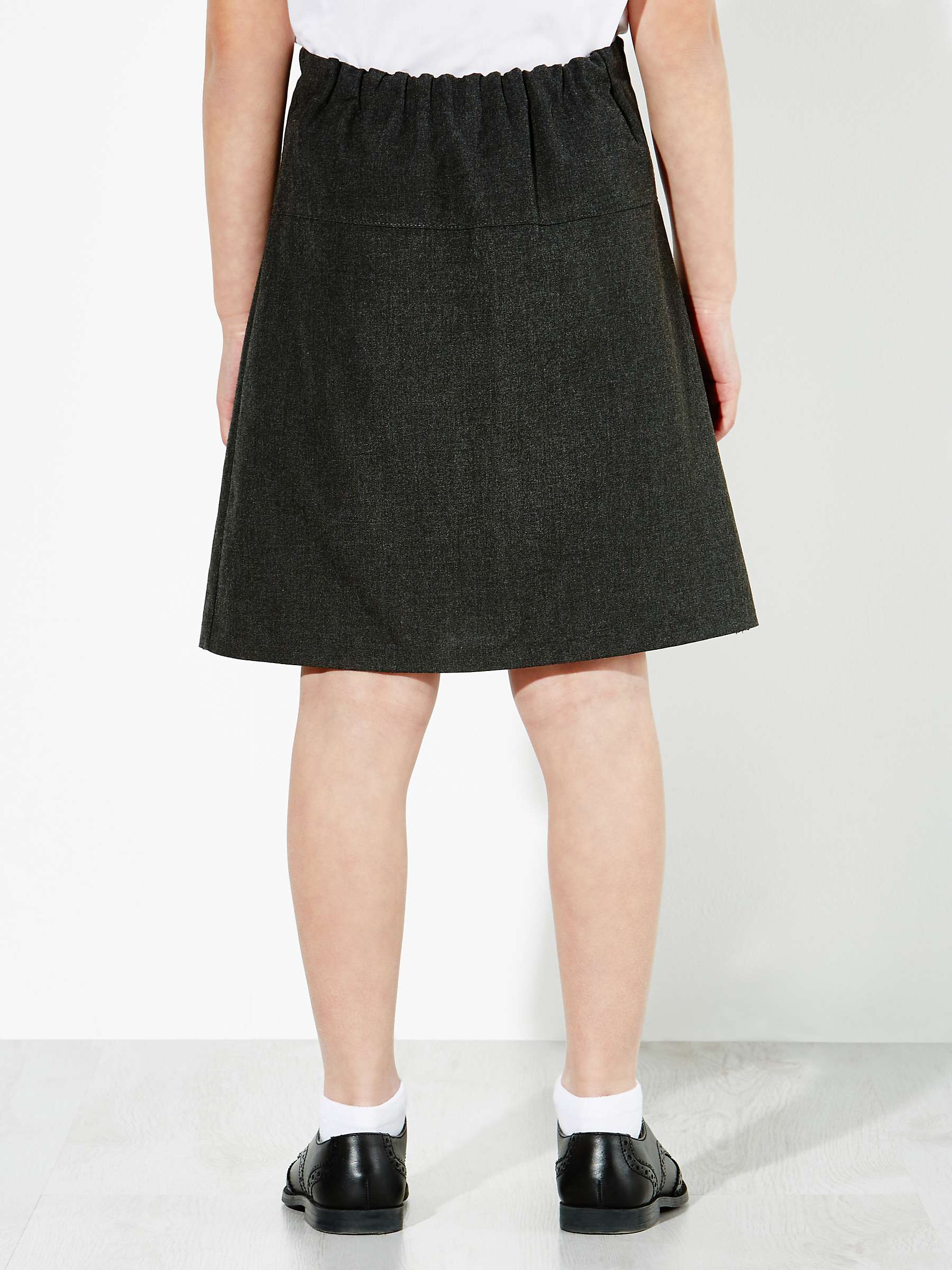 Buy John Lewis The Basics Girls' Pleated Skirt, Pack of 2, Grey Online at johnlewis.com