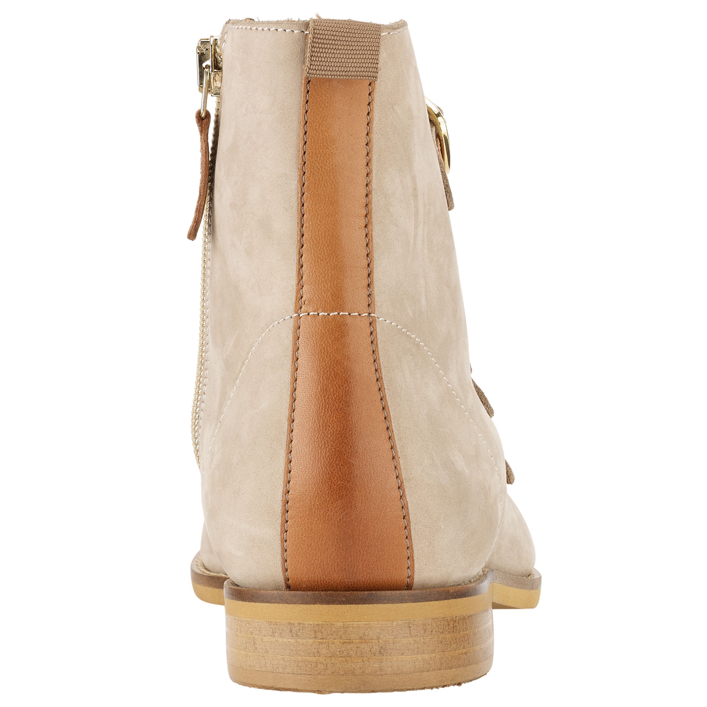 Somerset by Alice Temperley Prestleigh Buckle Ankle Boots, Natural at ...