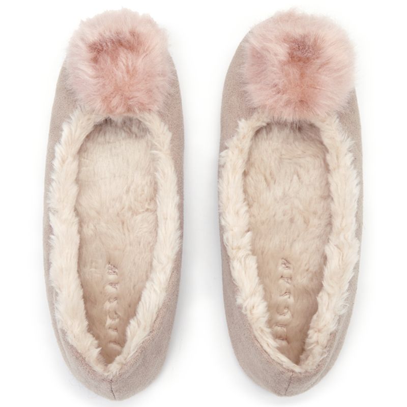 jigsaw pom pom slippers