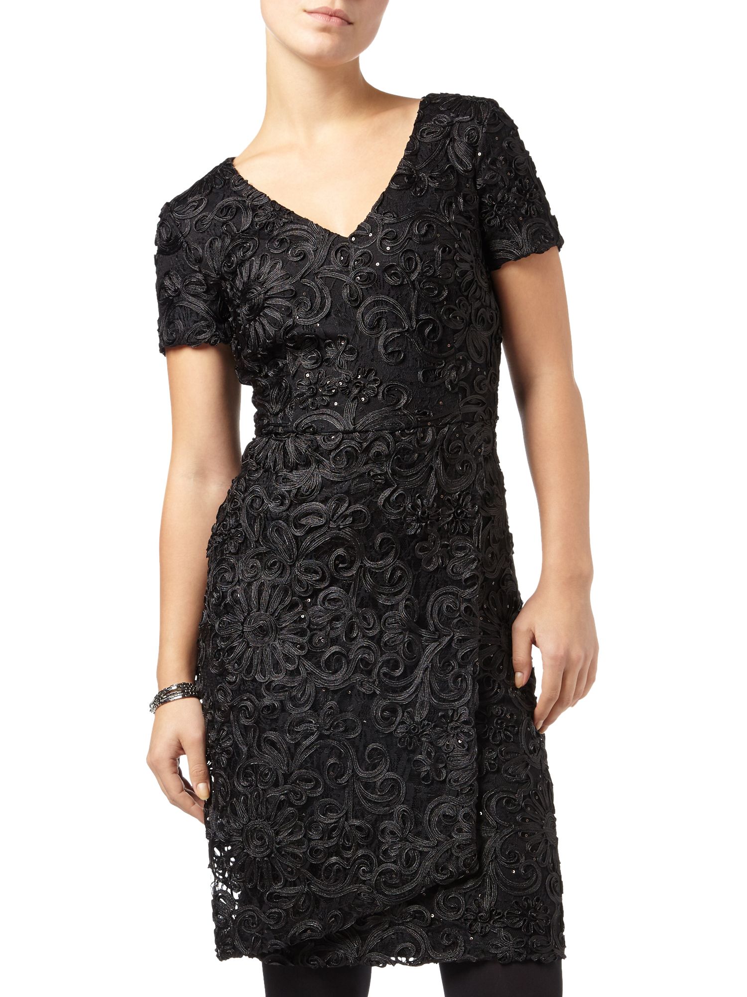 phase eight black sequin dress