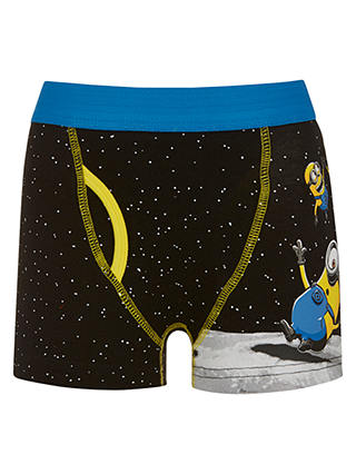 Universal Boys' Minion Space Trunks, Pack of 2, Black
