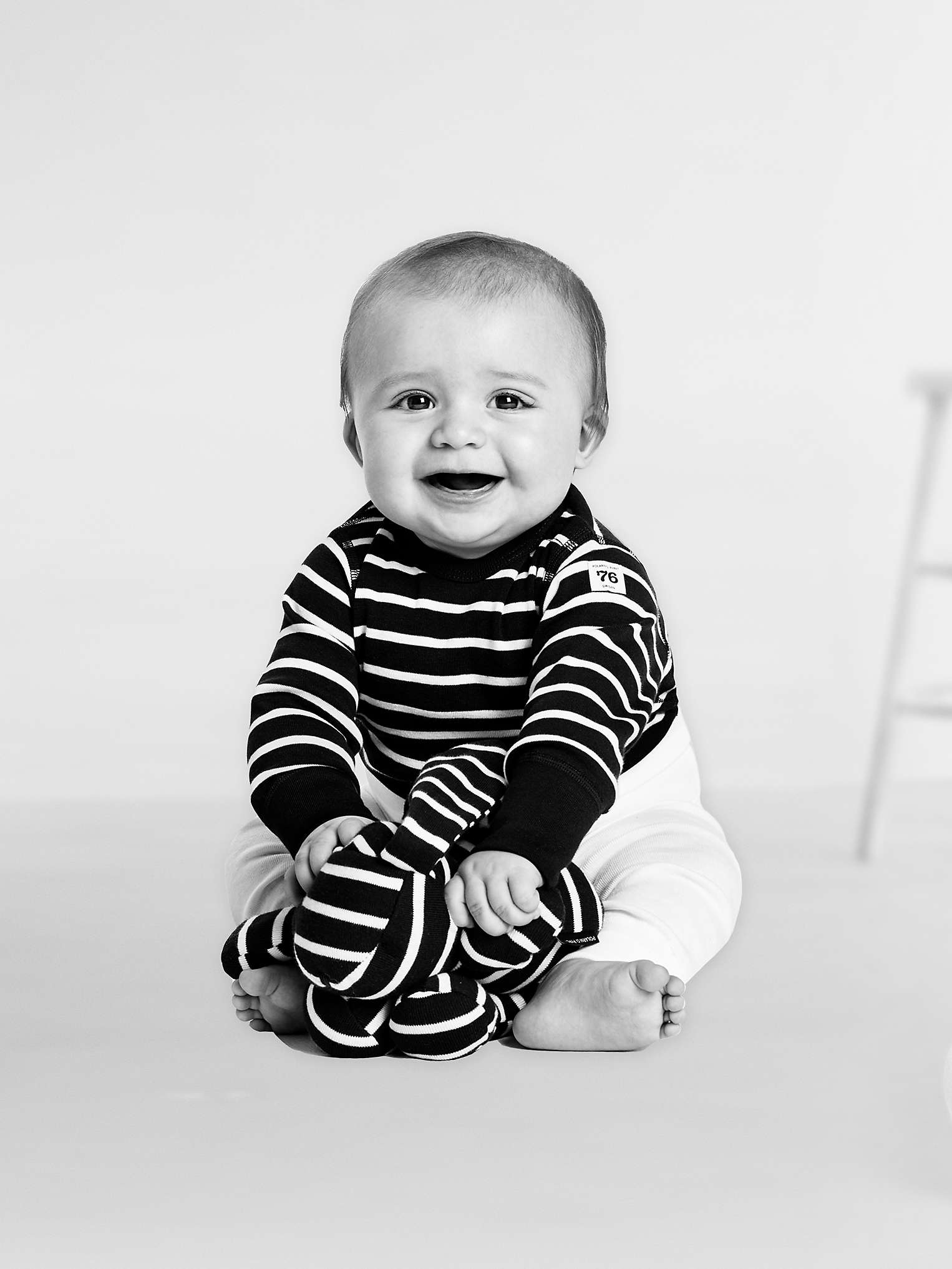 Buy Polarn O. Pyret Baby GOTS Organic Cotton Stripe Top Online at johnlewis.com