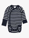 Polarn O. Pyret Baby GOTS Organic Cotton Stripe Wraparound Bodysuit