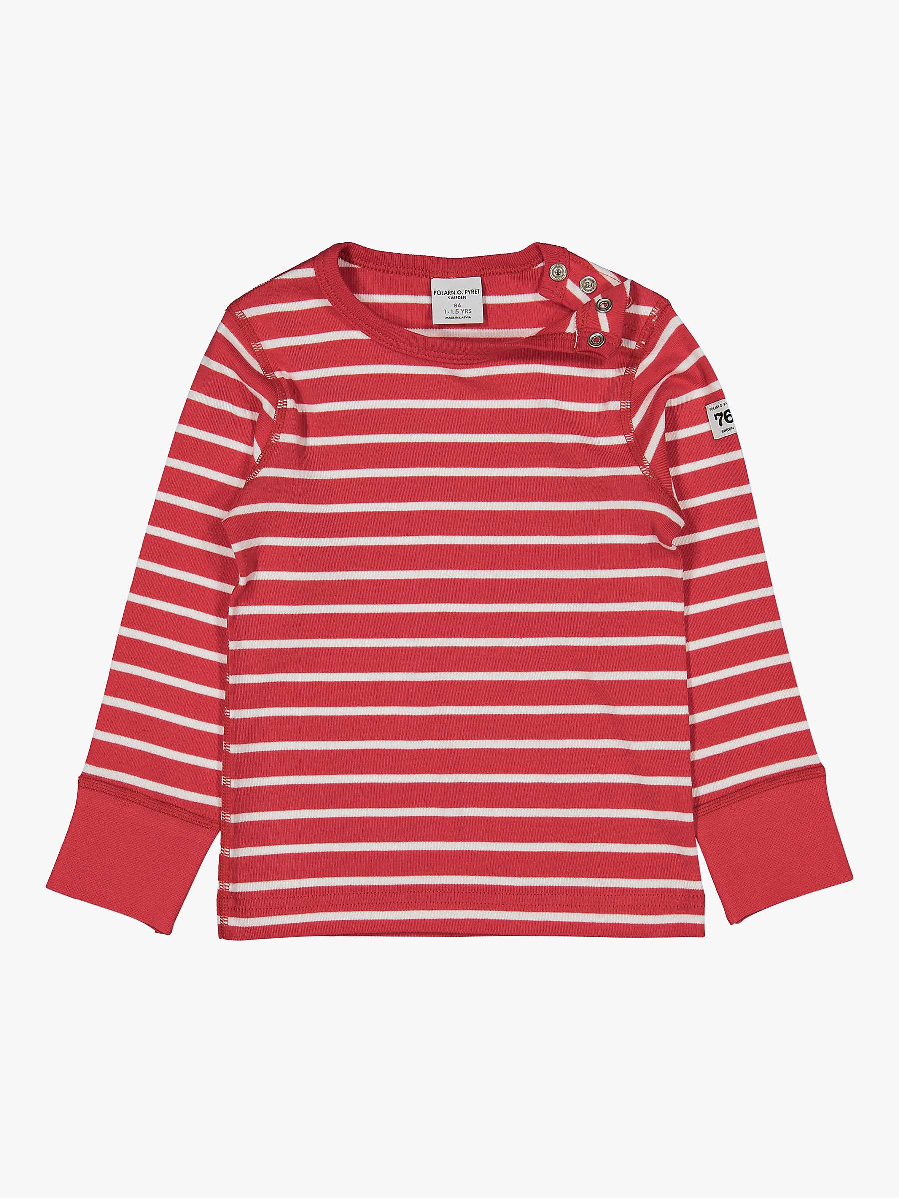 Buy Polarn O. Pyret Baby GOTS Organic Cotton Stripe Top Online at johnlewis.com