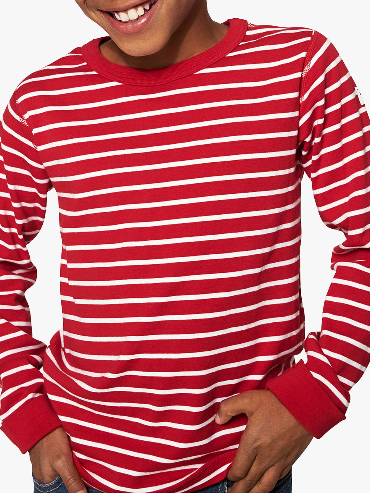 Buy Polarn O. Pyret Baby GOTS Organic Cotton Stripe Top Online at johnlewis.com