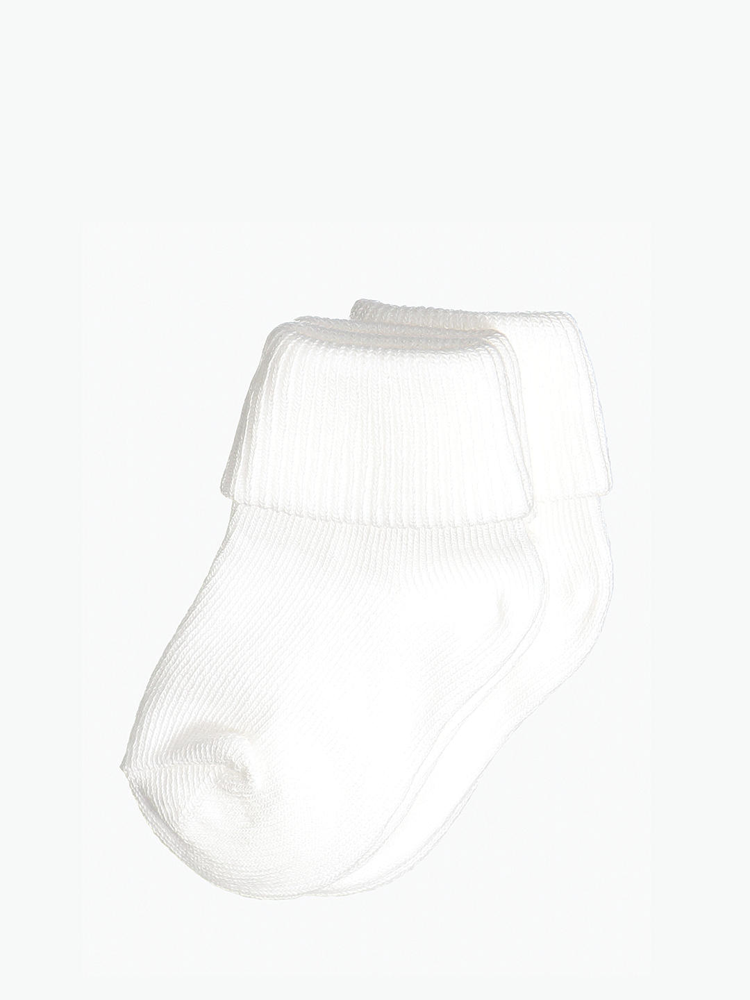 Polarn O. Pyret Baby Socks, Pack of 2, White