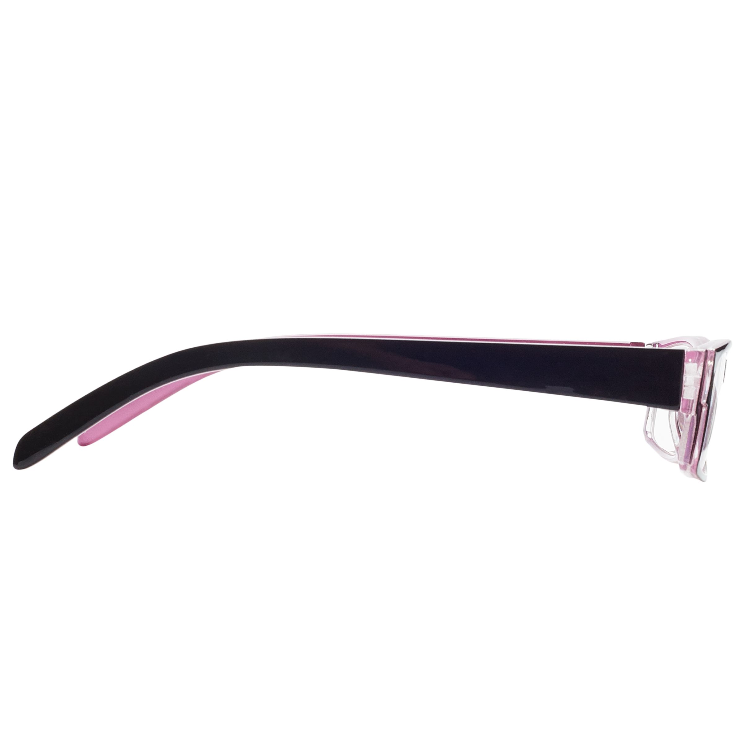 Buy Magnif Eyes Very Narrow Fit Ready Readers Carmel Glasses, Black/Rose Online at johnlewis.com