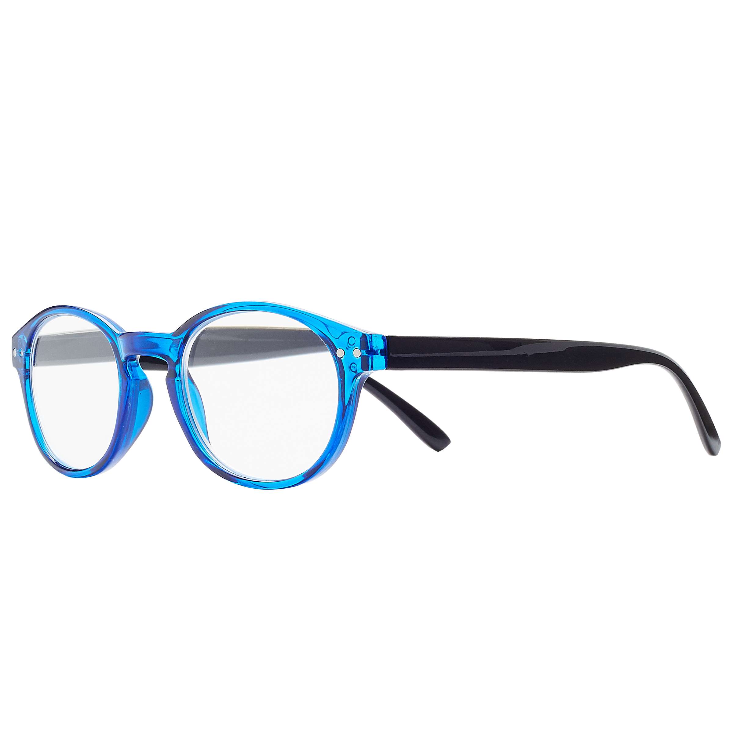 Buy Magnif Eyes Very Narrow Fit Ready Readers St Louis Glasses, Cobalt/Black Online at johnlewis.com