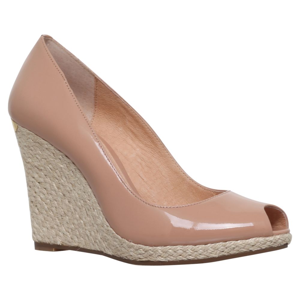 michael kors nude wedges