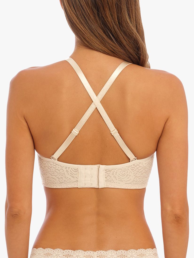 Wacoal Lisse Underwired Seamless Lace Bra, Frappe at John Lewis