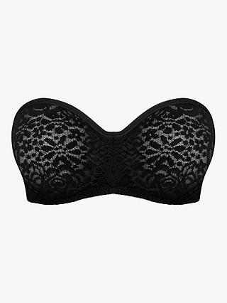 Wacoal Halo Lace Non-Padded Strapless Bra, Black